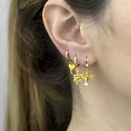 Pendientes de Plata de Ley y Circonita