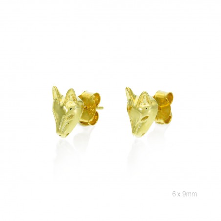 Pendientes Presión Dorado Zorro