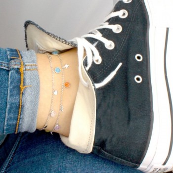 Bracelet de Cheville en Argent 2