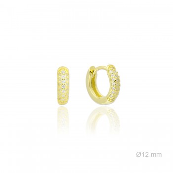 Silver earrings with cubic...