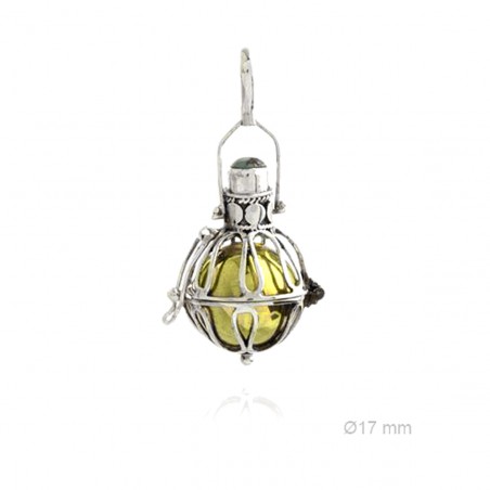 Llamador de Ángel de Plata de Ley 17mm