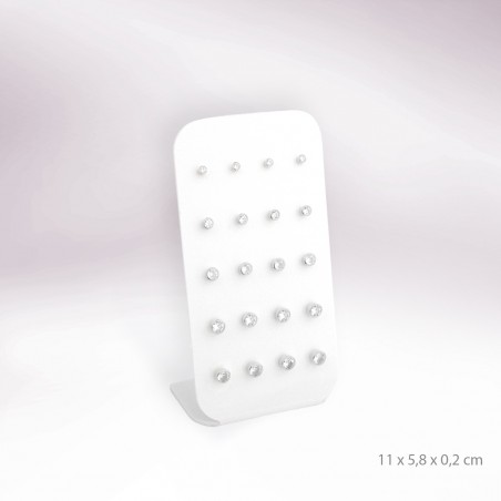 Présentoir - 10 paires de boucles d'oreilles (fermoir à vis)