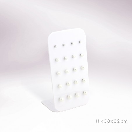 Présentoir - 10 paires de boucles d'oreilles (fermoir à vis)