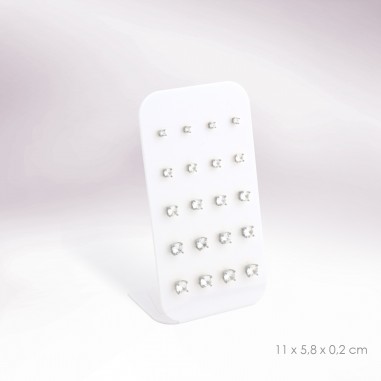 Display - 10 pairs of earrings (pressure clasp)