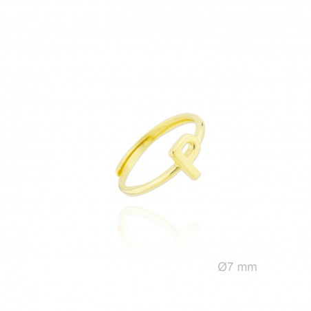 Bague en Argent | Lettre P