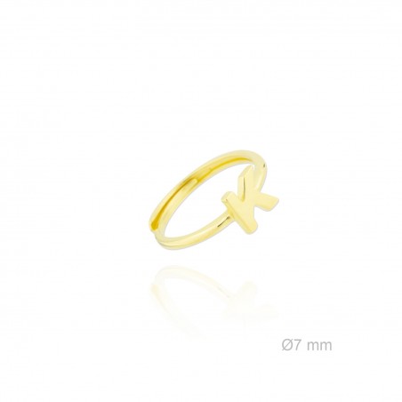 Bague en Argent | Lettre K