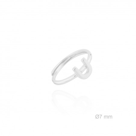 Bague en Argent | Lettre U