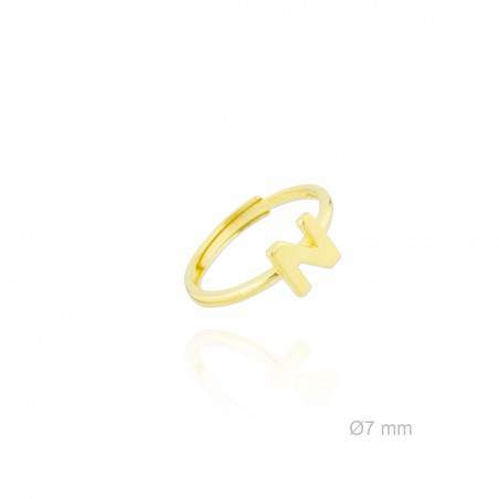 Bague en Argent | Lettre N