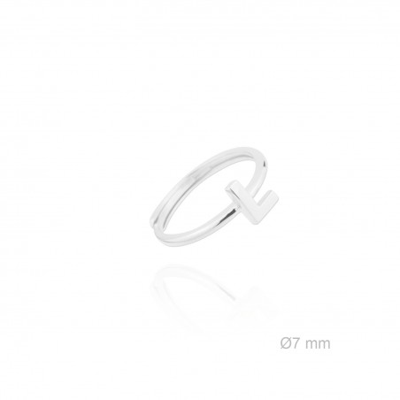 Bague en Argent | Lettre L