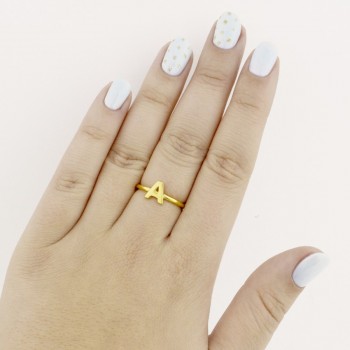 Bague en Argent | Lettre A 2