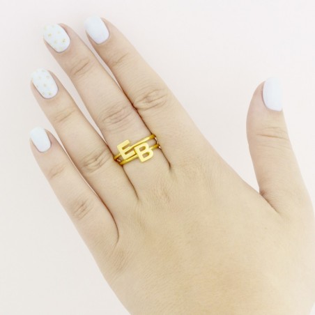 Silver ring | Letter B