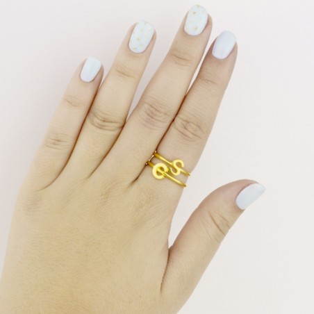 Bague en Argent | Lettre C