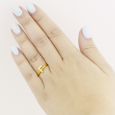 Bague en Argent | Lettre F