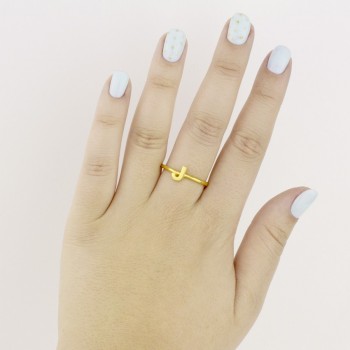 Bague en Argent | Lettre J 2
