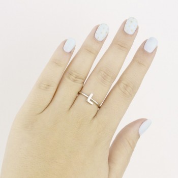 Silver ring | Letter L 2