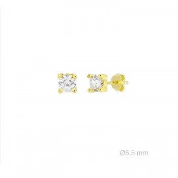 Silver Earrings with Cubir...