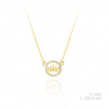 Gargantilla de Plata de Ley y circonitas