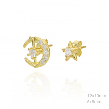 Pendientes Luna Dorados...