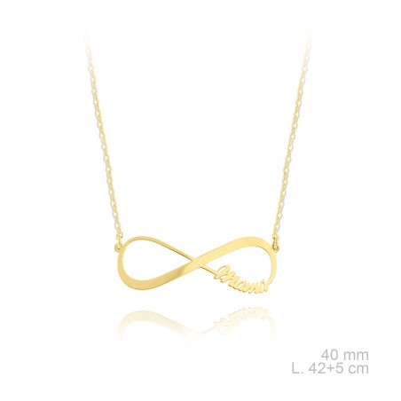 Gargantilha em Prata Esterlina e Zircões (Madrepérola)