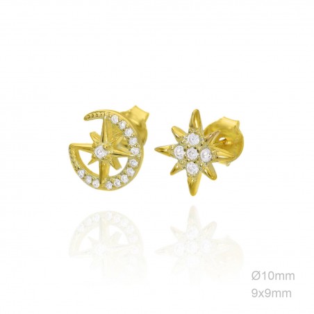 Boucles d'oreilles Zircons