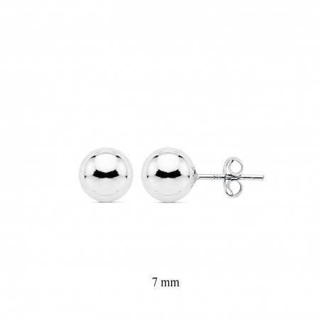 Boucles d'oreilles Argent lisse