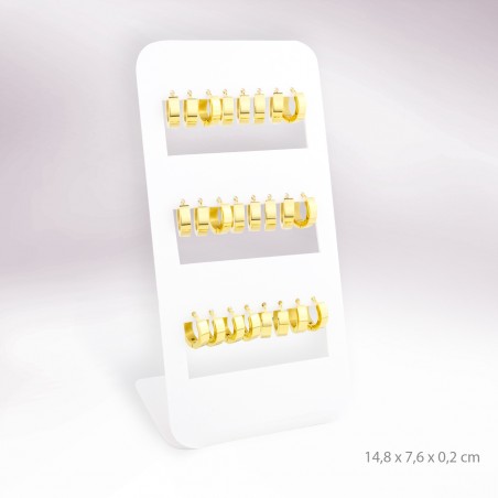 Présentoirs - 12 boucles d'oreilles en Acier