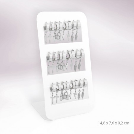 Expositores - 12 brincos de Aço