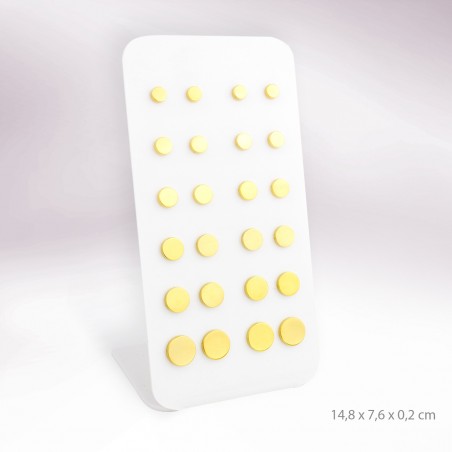 Présentoirs - 12 boucles d'oreilles en Acier