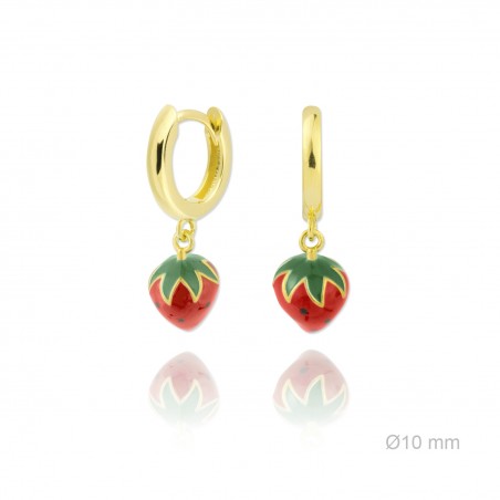 Pendientes Aro Fruits Fresas Do