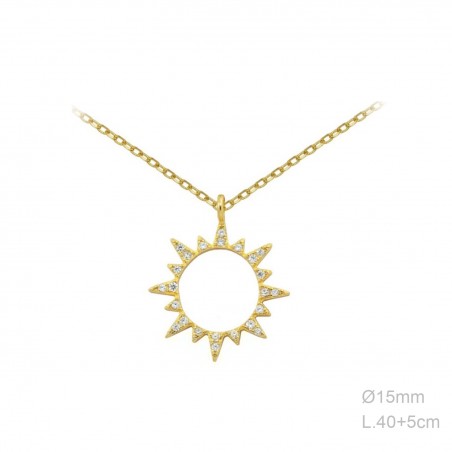 Gargantilla Sol Circ Dorada 