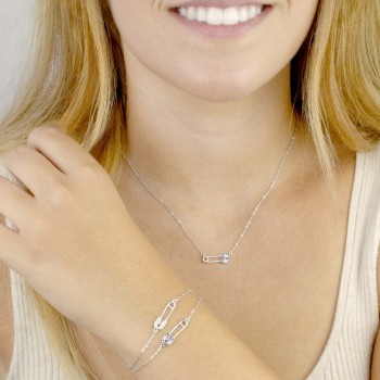 Pulsera de Plata de Ley con... 2