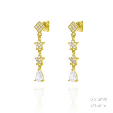 Boucles d'oreilles Zircons
