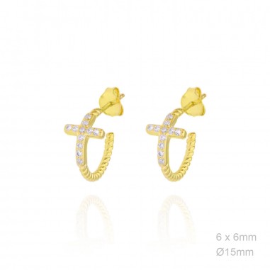 Boucles d'oreilles Zircons