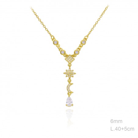 Gargantilla Dorada Polar Luna Circ