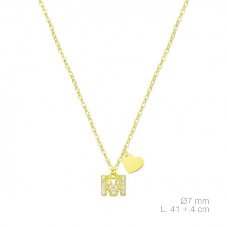 Gargantilha em Prata Esterlina com zircônia | M