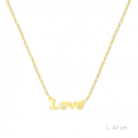 Silver neckalce with cubic zirconium