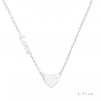 Sautoir en Argent avec zircons