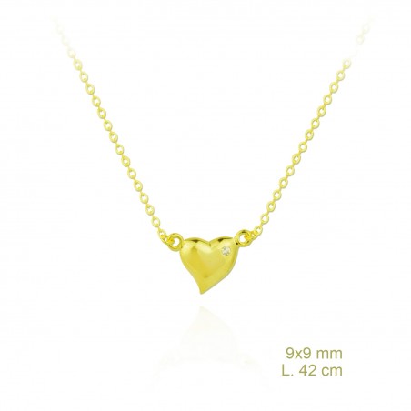 Gargantilla de Plata de Ley y circonita