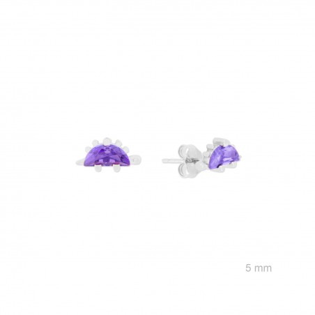 Boucles d'oreilles en Argent avec oxyde de zirconium