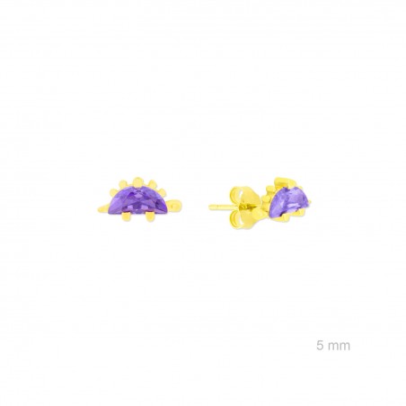 Boucles d'oreilles en Argent avec oxyde de zirconium