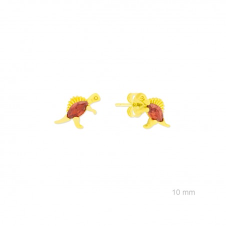 Silver earrings with cubic zirconium