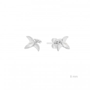 Silver earrings with cubic...