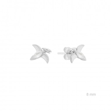 Brincos de Prata Esterlina com zircônia