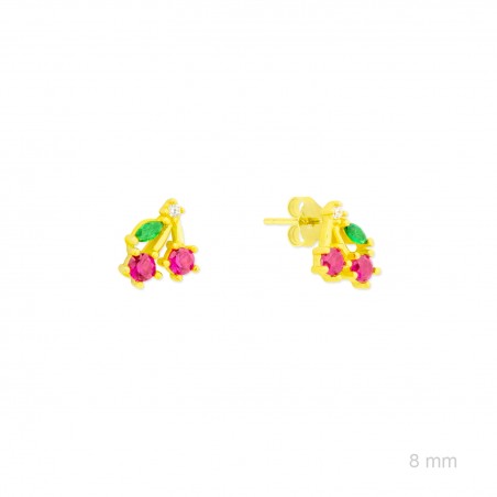 Brincos de Prata Esterlina com zircônia