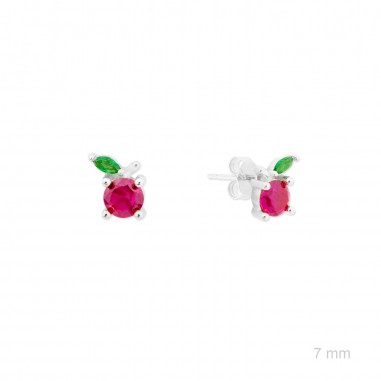 Boucles d'oreilles en Argent avec oxyde de zirconium