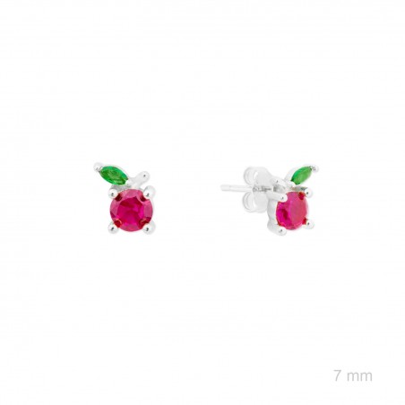 Boucles d'oreilles en Argent avec oxyde de zirconium