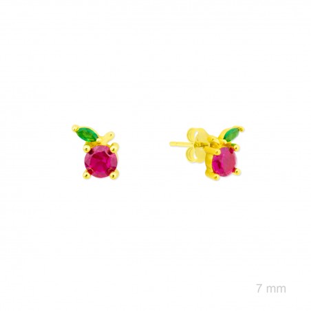 Brincos de Prata Esterlina com zircônia