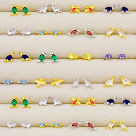 Display - 12 pairs of earrings (pressure clasp)