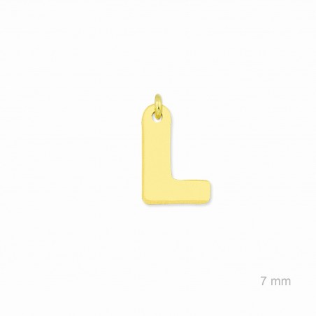 Charm de Plata de Ley (Letra L)