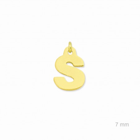 Charm de Plata de Ley (Letra S)